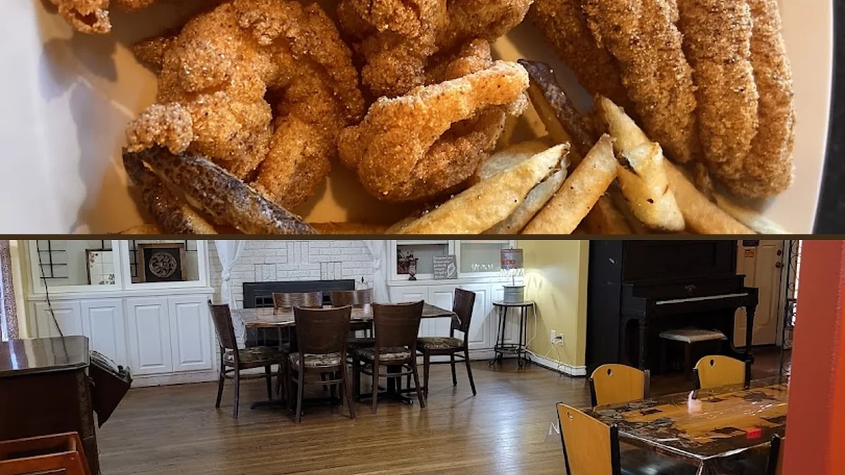 Southern meal served in a casual dining room.