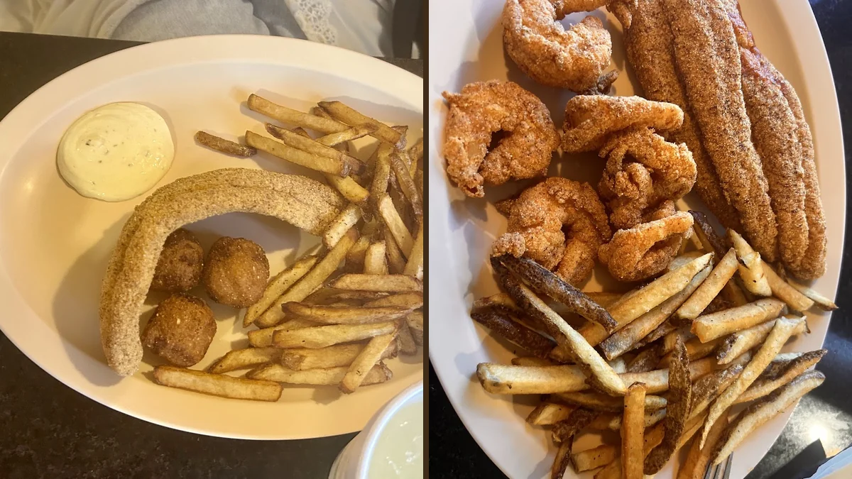 Southern meal served in a casual dining room.